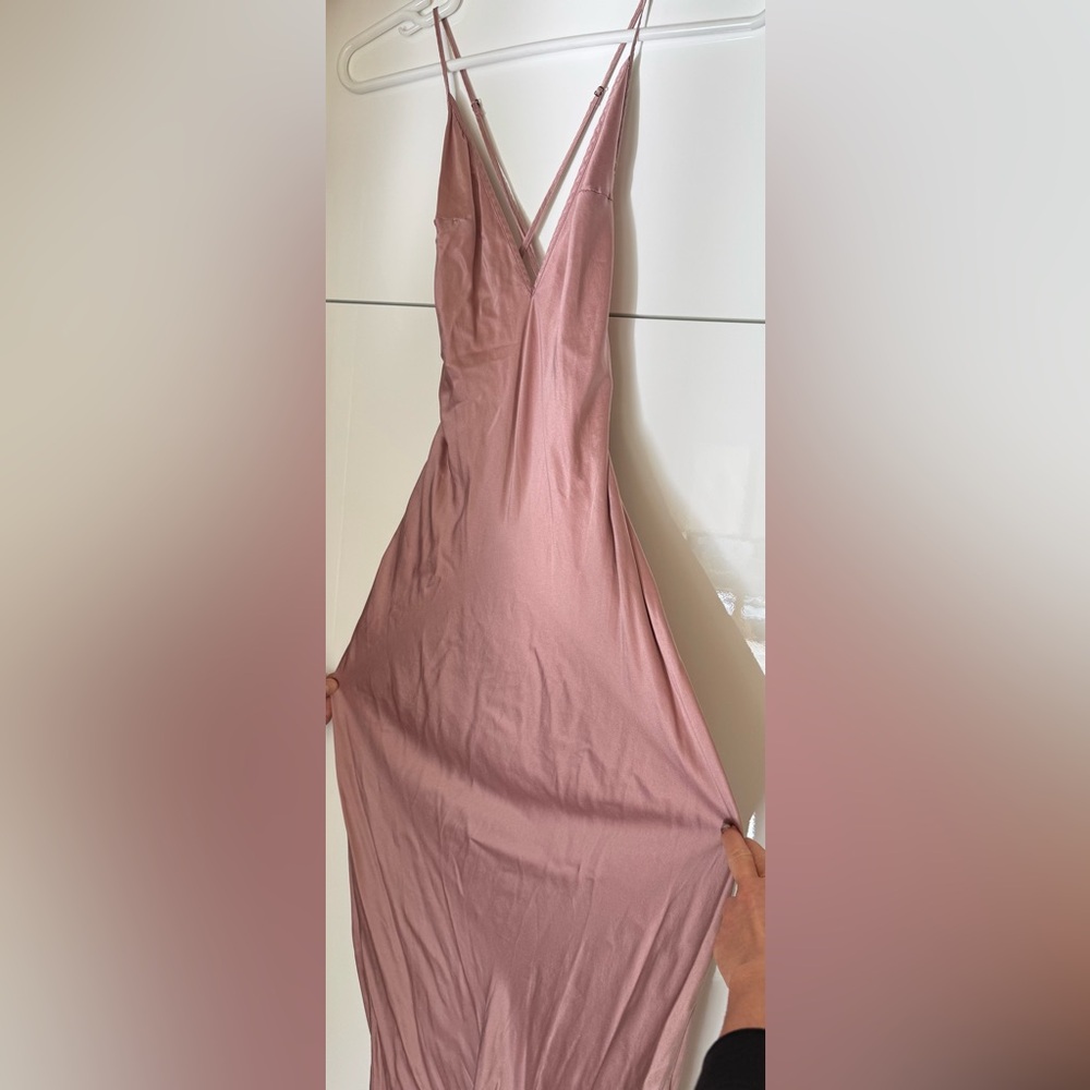 Loveday London “Fenella” Pink Slip Mermaid Dress